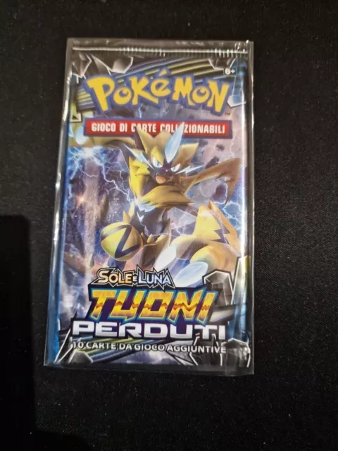 Nuovo Sigillato Sealed Bustina Booster Pokemon Sole Luna Tuoni Perduti Ita