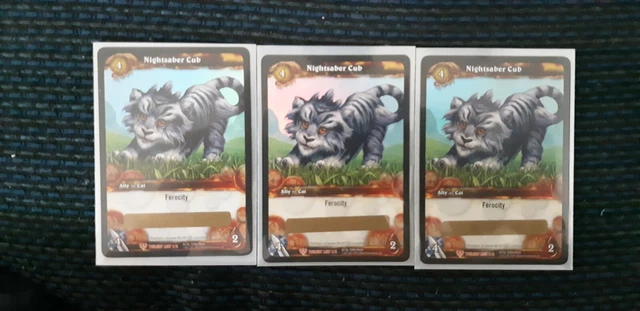 World of Warcraft Loot Card Nightsaber Cub WoW TCG Unscratched