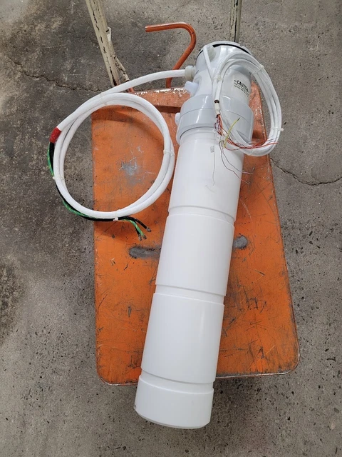 Process Technology Fluoropolymer In-Line Chemical Heater 9000W 9Kw 208V 1Ph 44A
