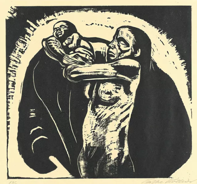 KATHE KOLLWITZ THE SACRIFICE Figuras y retratos Giclée Prints Lienzo fino