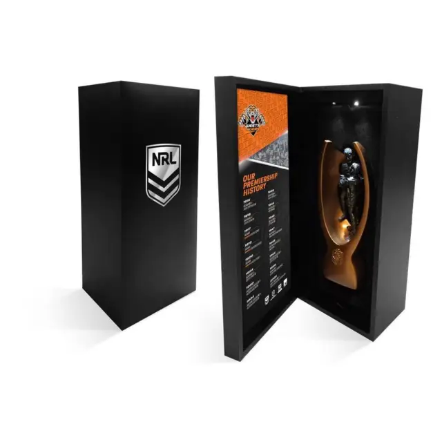 West Tigers Premiership History Official Replica NRL Mini Trophy in Box