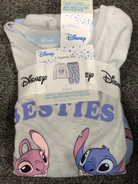 BNWT Primark Disney Lilo & Stitch Besties Forever Pyjamas Age 13-14 Christmas