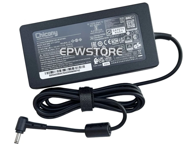 Original 120W Charger Delta ADP-120VH D AC Adapter
