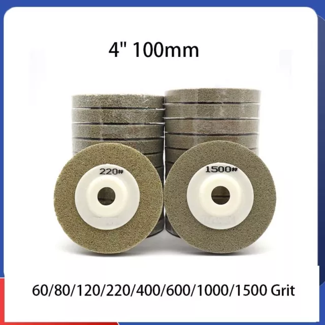 4" Nylon Resin Wheel Flap Disc Abrasive Polishing Buffing Pad for Angle Grinder