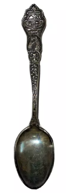 P &A A1+ Silver Plate State Souvenir Spoon Ohio 5 Inches Vintage