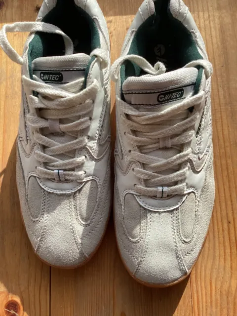 Hi-Tec Squash Classic trainers -sneakersWhite and Green Size UK  6