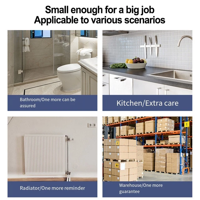 WIFI WATER LEAK Sensor Early Detection Alarm System for Home (61