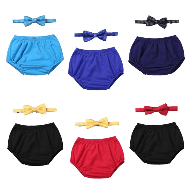 Set pantaloncini compleanno Bloomers bambini torta pannolino pannolino pannolino oggetti di scena fotografici
