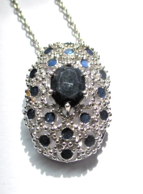 Pendentif Ancien En Argent Massif 925 - Énorme Citrine Véritable - Créateur Ouvragé