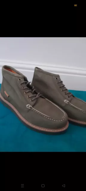TIMBERLAND MENS GREEN Nubuck Lace Toe Chukka Boots £65.00 - PicClick UK