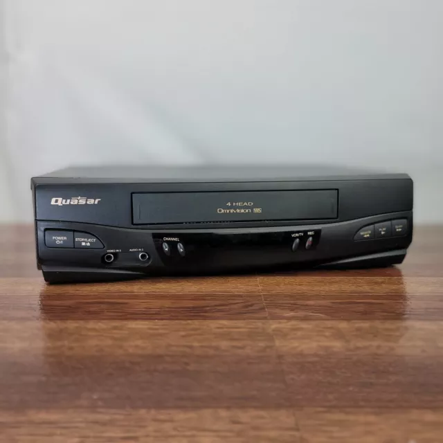 Reproductor de Grabadora de Video VHS VCR Quasar VHQ-41M 4 cabezales - Probado - Sin Control Remoto