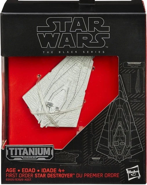Star Wars The Black Series Titanium 1St Order Star Destroyer Ship / Boxed