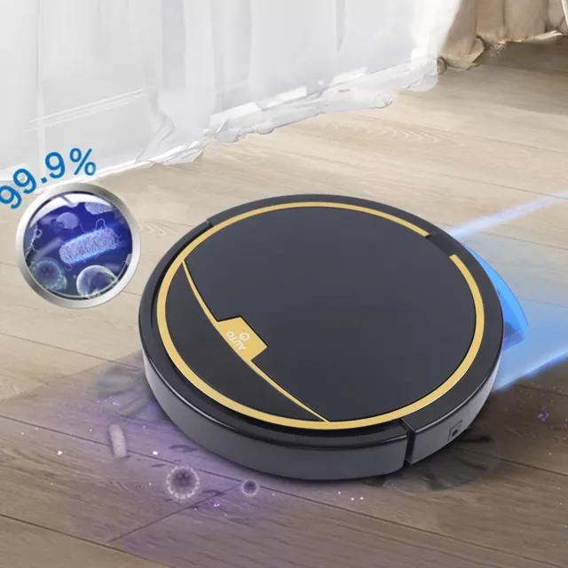 3 IN 1 Smart Robot Vacuum Cleaner Auto Cleaning Carpet Floor Mop Sweeper 2800Pa
