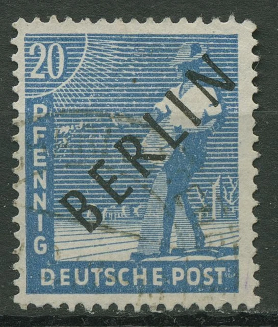 Berlin 1948 Schwarzaufdruck 8 gestempelt geprüft