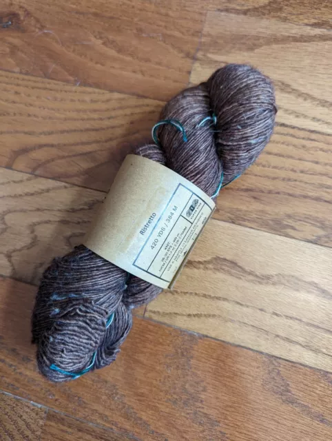 Madelinetosh TML TWEED ristretto 420yd sock 90/8/2; SW merino/viscose/nylon