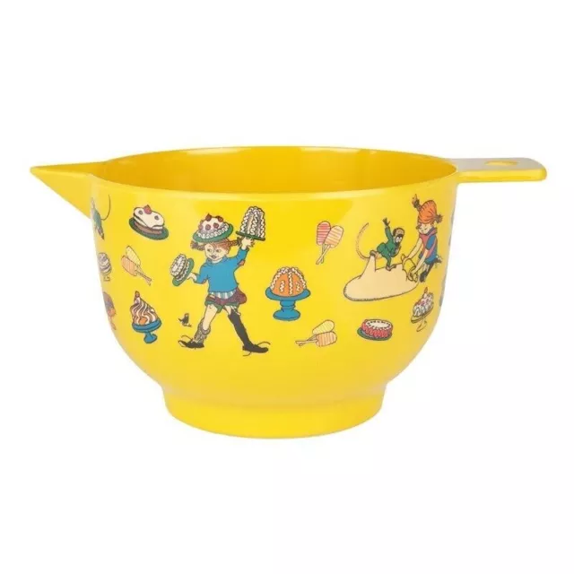 Pippi Longstoking Characters Ciotola per dolci in melamina gialla 1,9 L