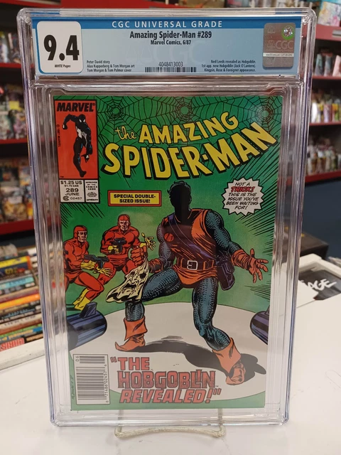 AMAZING SPIDER-MAN #289 NEWS (1987) CGC Grade 9.4 ~ HOBGOBLIN ~ White Pages