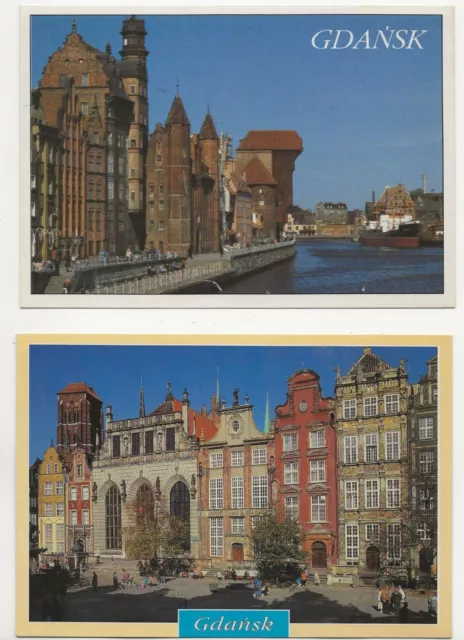 40/4 Ak  Gdansk Danzig  Lange Brücke Langer Markt Artushof Goldenes Haus