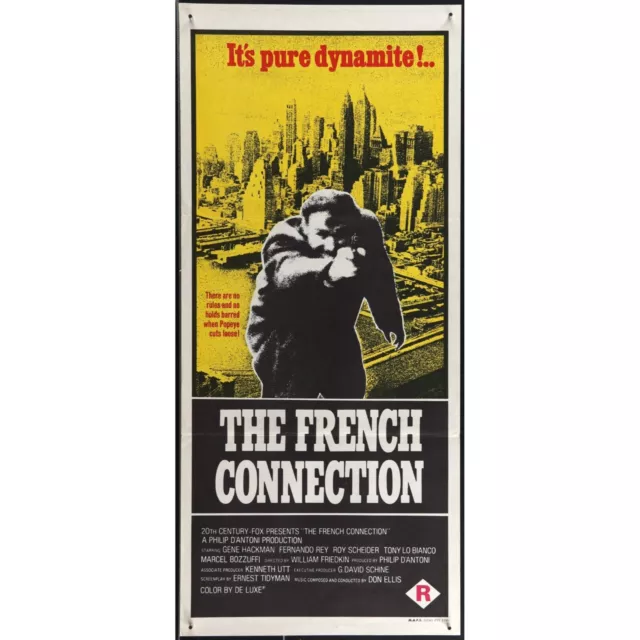 French Connection (1971) Movie Poster Australian Daybill Tri-Fold 13 1/4" x 30"