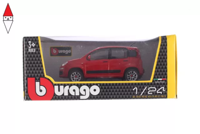 Modellino Bburago Fiat Nuova Panda 1/24 Rossa