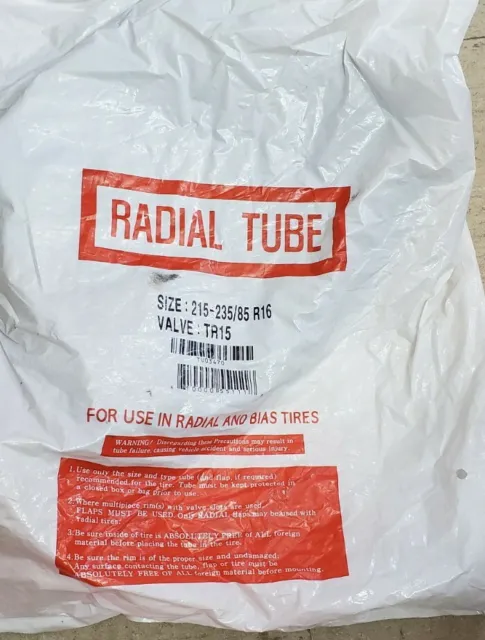 2) Radial Tube for Radial and Bias Tires 215-235/85 R16 TR15