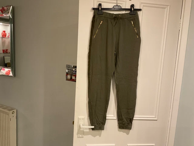 H&M pantaloni verdi ragazze jogger 11-12 anni. Tasche con cerniera.