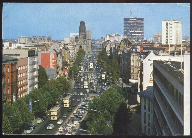 AK 11 BERLIN - BLICK AUF DEN KURFÜRSTENDAMM gel.1990 (640)