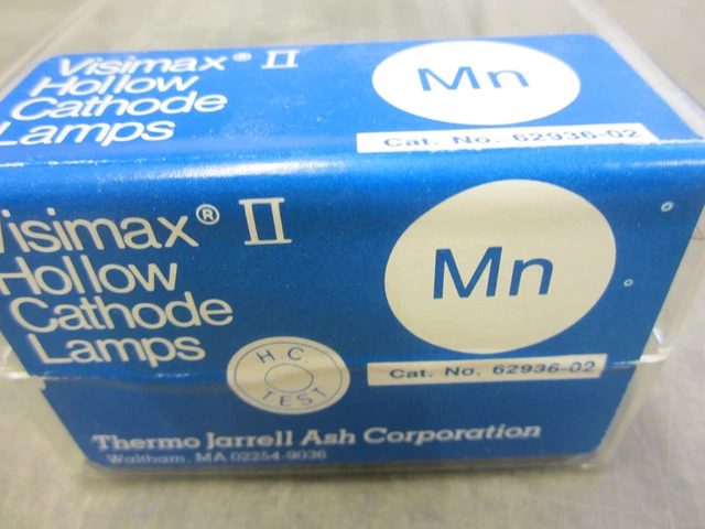 Unopened   Visimax Hollow Cathode Lamp Tube (Mn) Manganese, Gas:(Ne) Neon