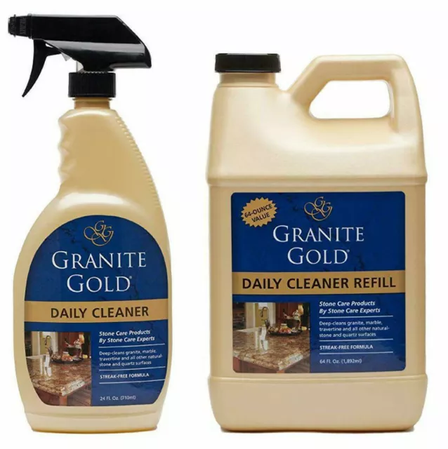 Cleaner for Granite Natural Stone Worktops Surfaces Granite Gold Daily Cleaner