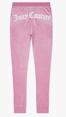 Tuta sportiva Juicy Couture da bambina in velluto rosa taglia 10 - 11 anni (taglia unica)