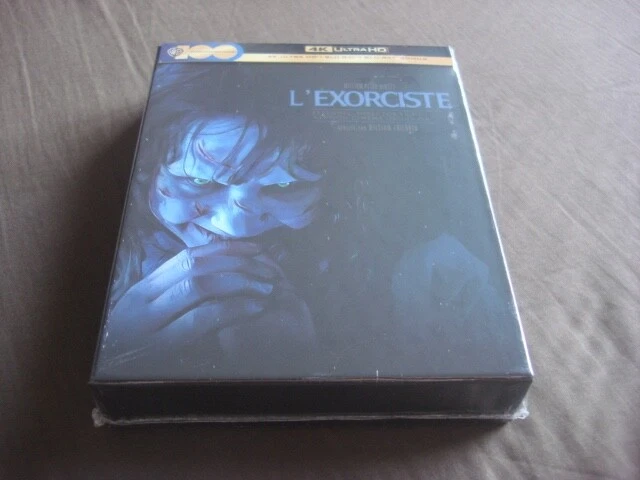 Coffret Blu ray 2D/4K/Livret/Cartes, steelbook "L'exorciste" version longue FR