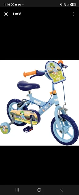 12 Inch Bluey Bike 30cm With Training Wheels BIG W For Year Old