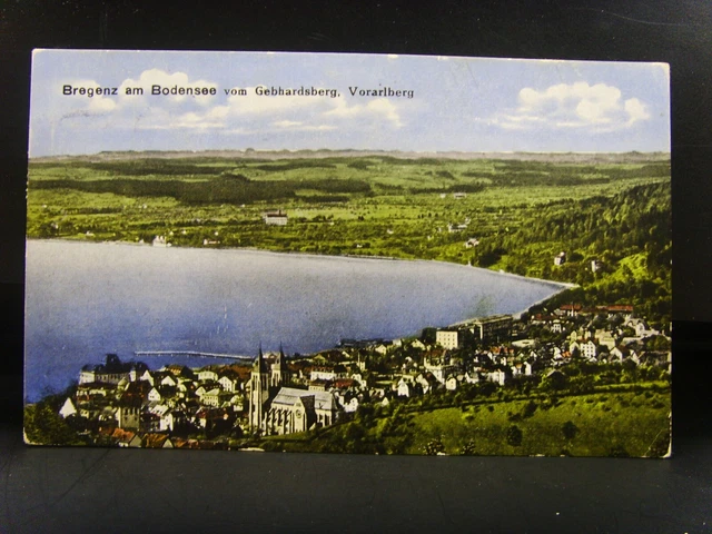 Vorarlberg Original AK  Bregenz vom Gebhardsberg   um 1921