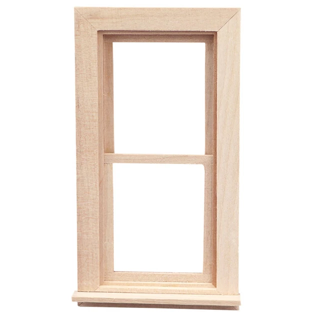 1 Set Holz Dekorative Schöne Puppe Fenster Für Decor Kinder 5