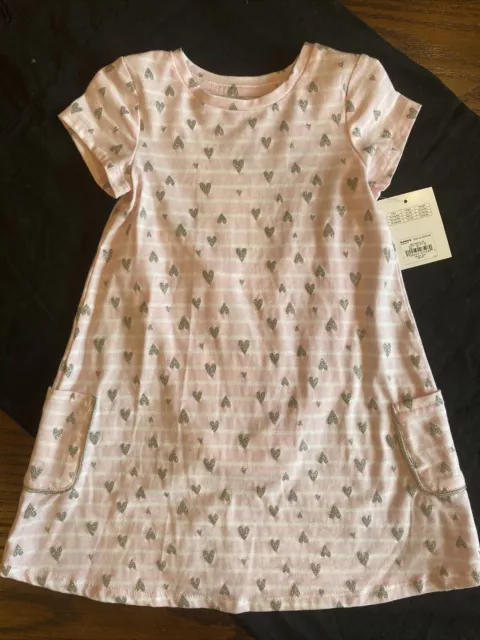 NWT Jumping Beans baby girls size 24 months all day play Pink dress 2-piece Set