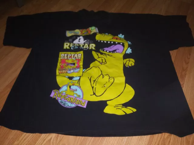 Official Licensed Nickelodeon Rugrats Reptar Mens Black 3XL T Shirt