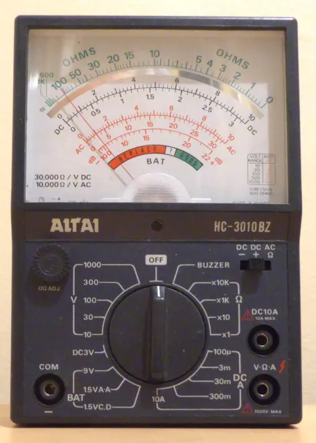 Vintage Altai HC-3010BZ  mulimeter (rare model!) voltage and current ranges ok