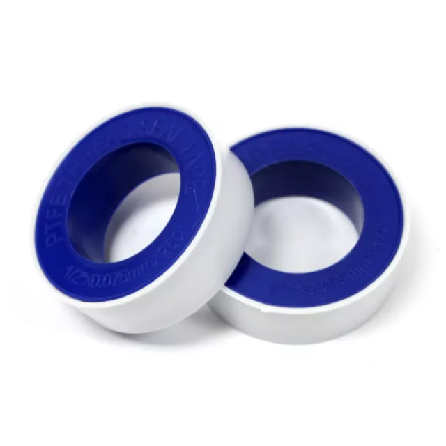 2 Rolls PTFE Teflon Pipe Fitting Thread Seal Tape 1/2" x 260" for Plumbing Water