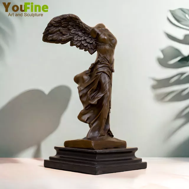 Archangels Nike Angel of Victory Bronze Sculpture Ancient Greek Statue Art Decor 2