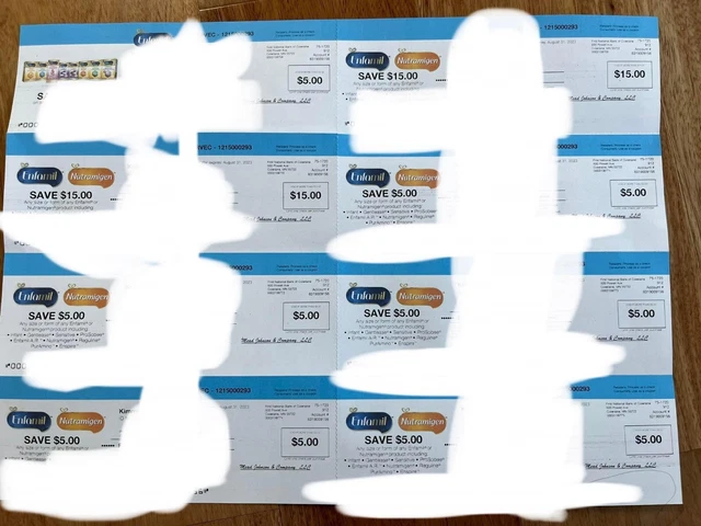 $60 Value Enfamil Checks Coupons Exp 08/31/23