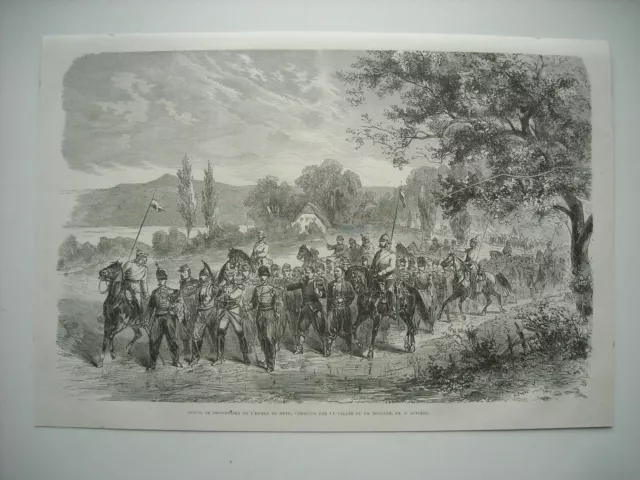 1872 Engraving. German Postal Mail Attacked By Snipers.....