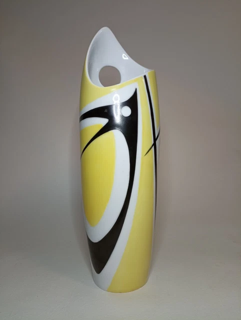 Mid-century New Look Vase by János Török, Zsolnay, Hungary