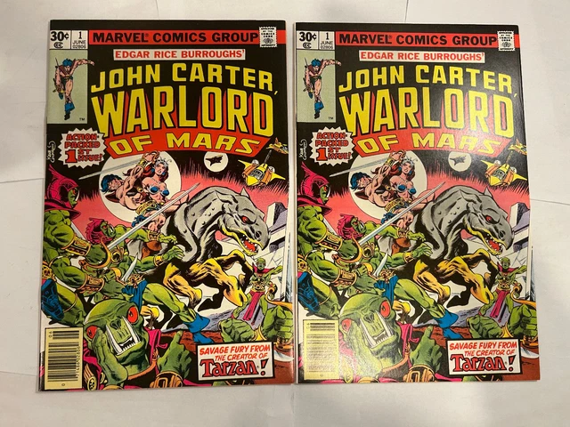 John Carter Warlord of Mars 1 (1977) Marvel  VF/NM #C1B7