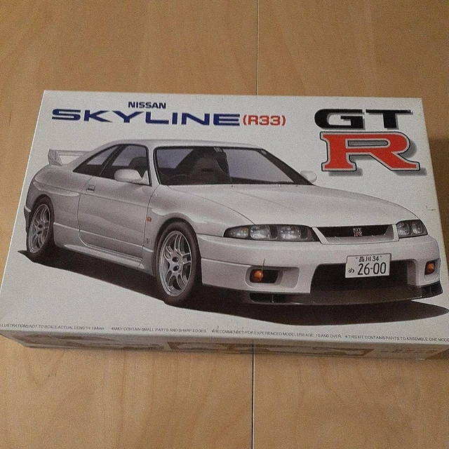 NISSAN SKYLINE GT R R33 Plastik Modellbausatz 124 unmontiert EUR 97,88 ...
