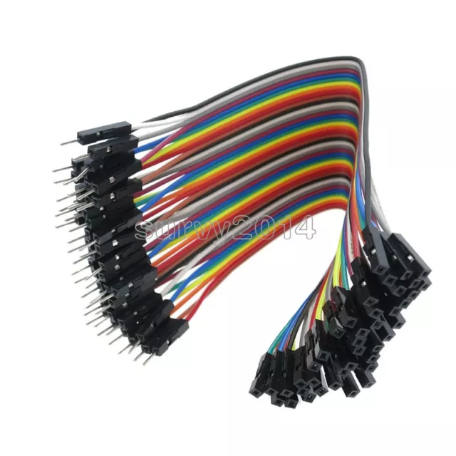 20cm 40PCS Dupont wire jumpercables 2.54MM male to female 1P-1P For Arduino