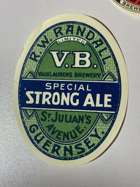 5 Old R W Randall St Julians. Guernsey Jersey Brewery Beer Labels Lot 180 3