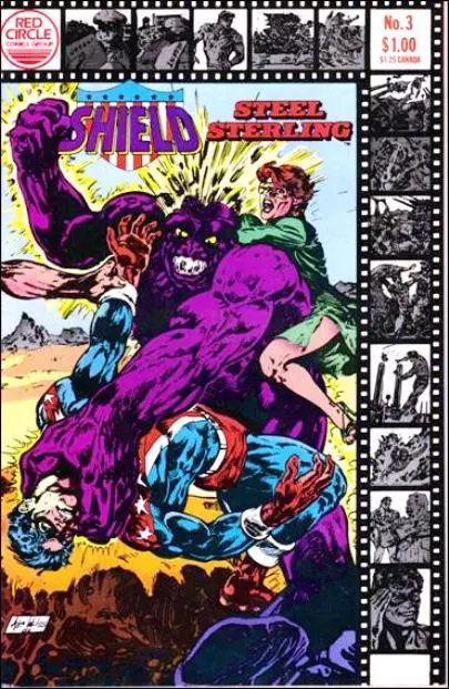 SHIELD Steel Sterling  { Red  Circle  / Archie  -  Dec  1983}     ##3