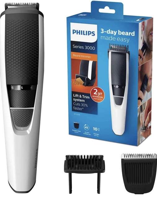 PHILIPS SERIES 3000 Beard and Stubble Trimmer White £30.00 PicClick UK