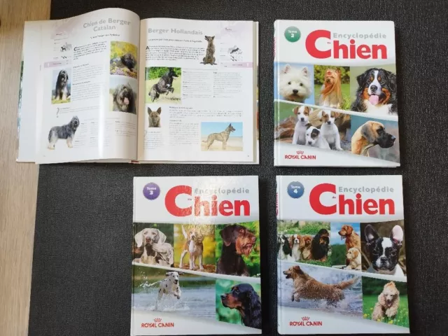 Encyclopédie du chien ROYAL CANIN 4 tomes