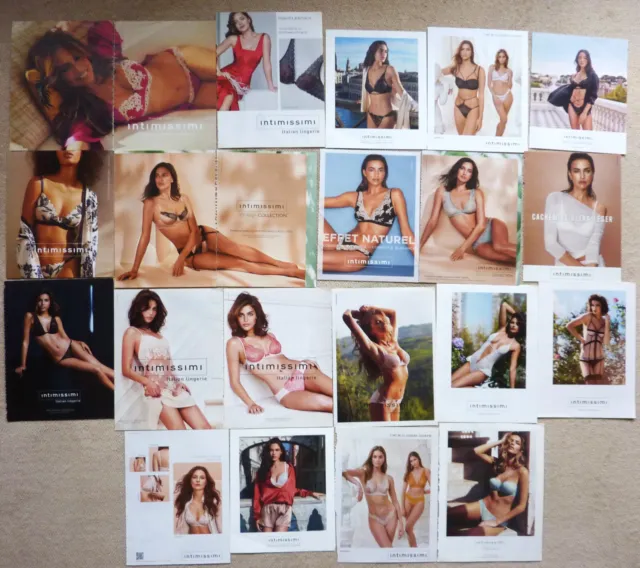 Lot 22 Pages Pub Lingerie Intimissimi - I. Shayk D. Johnson S. Malka Etc.